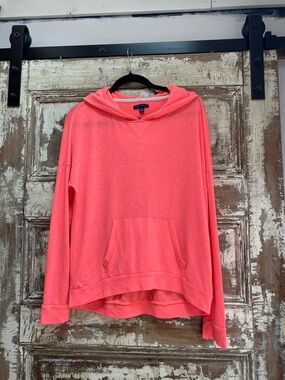 American Eagle Outfitters Orange Hooded Pullover Sweatshirt, XS
